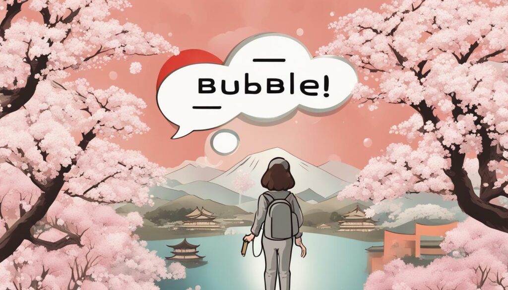 How to say bubble in japanese