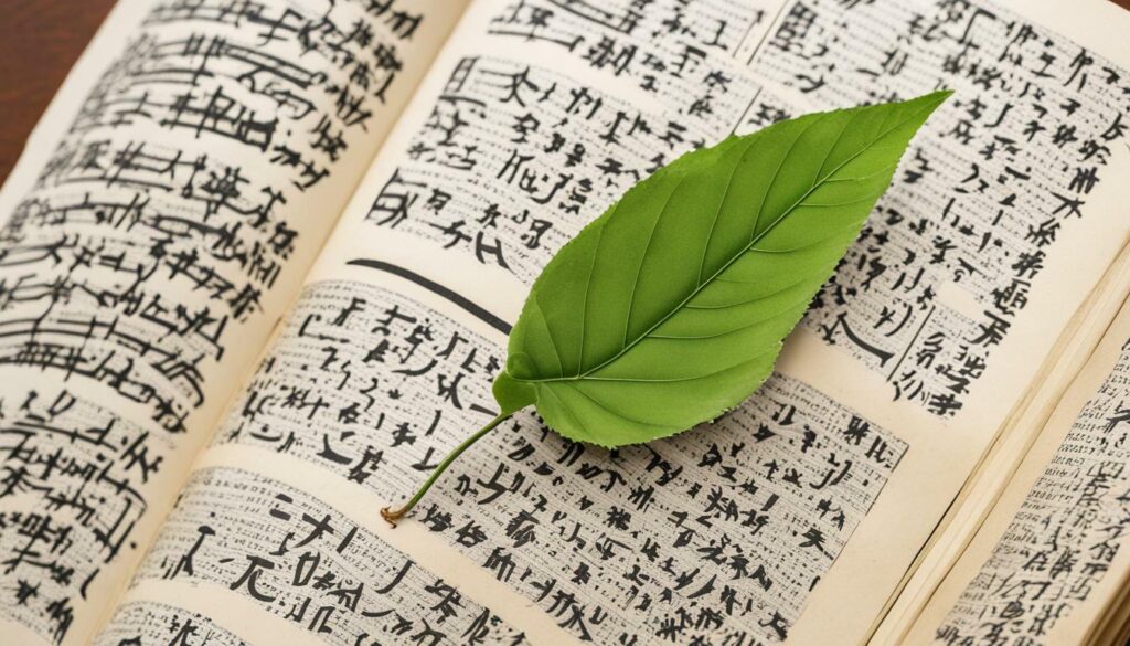 how to say leaf in japanese
