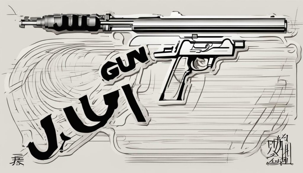 How to say gun in Japanese