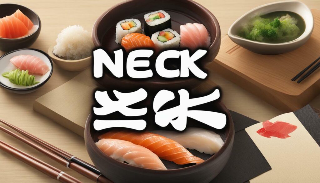 How to say Neck in Japanese