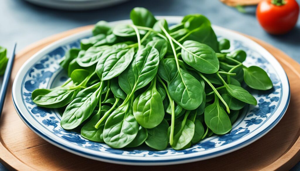 How to say spinach in Japanese?