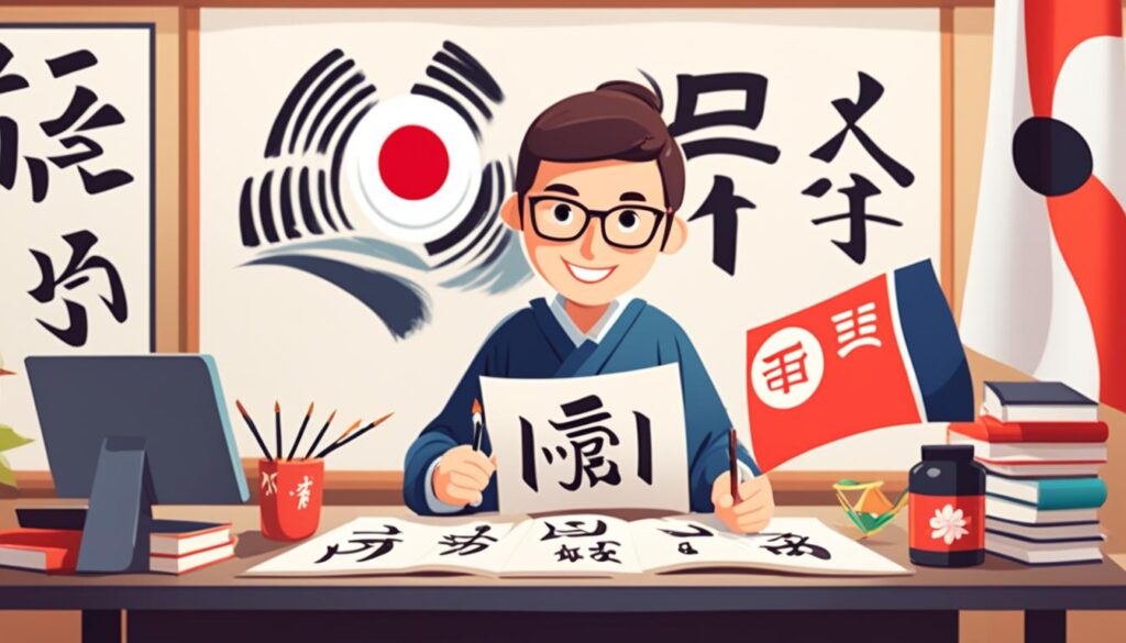 Learning kanji for Japan