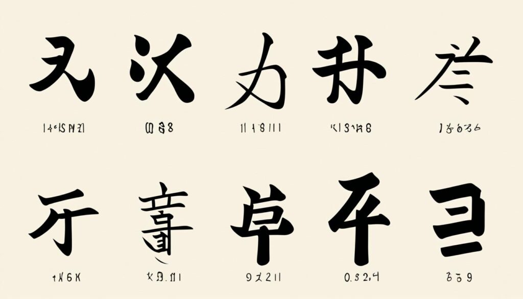 kanji for numbers in japanese