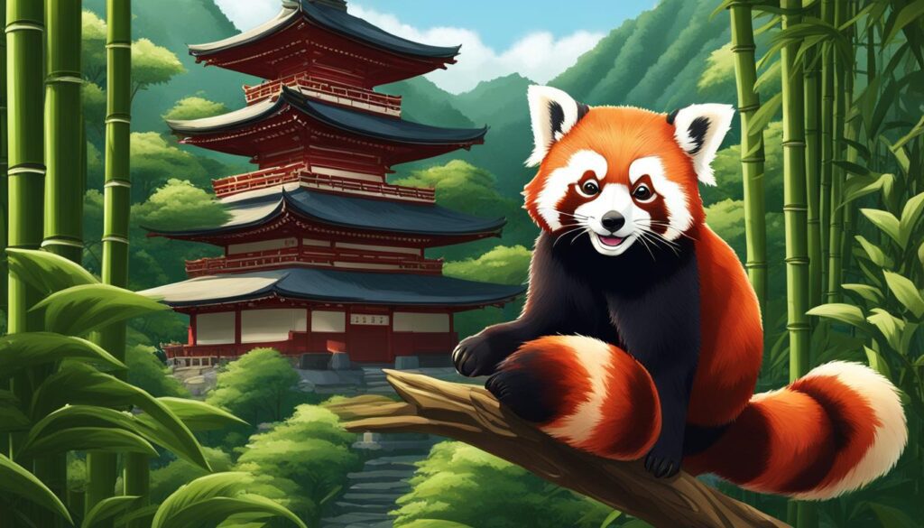 red panda in japan