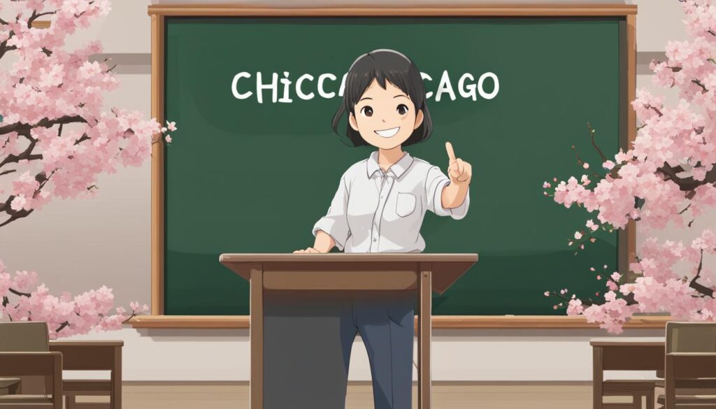 How to say Chicago in Japanese?