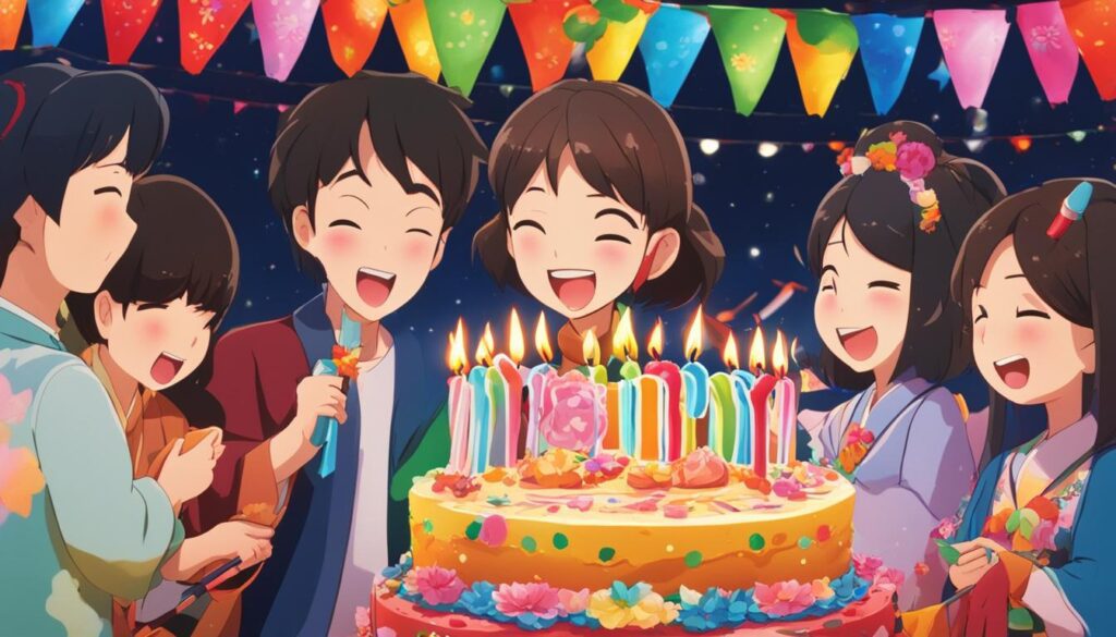 Singing Happy Birthday in Japanese