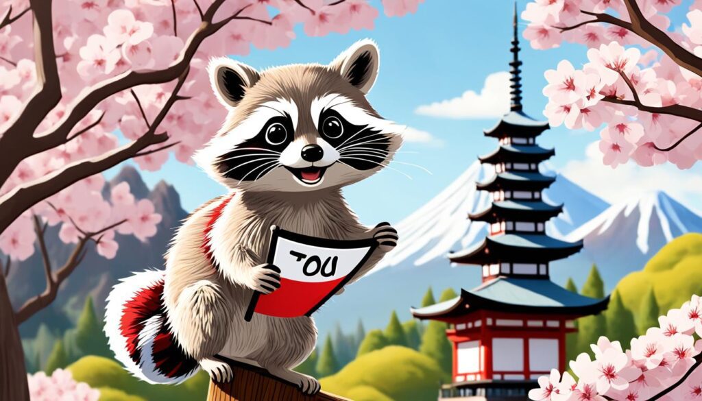 How to say raccoon in Japanese?