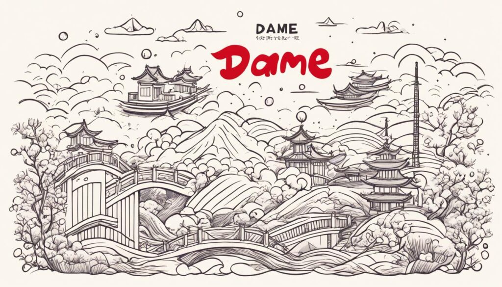 dame in Japanese