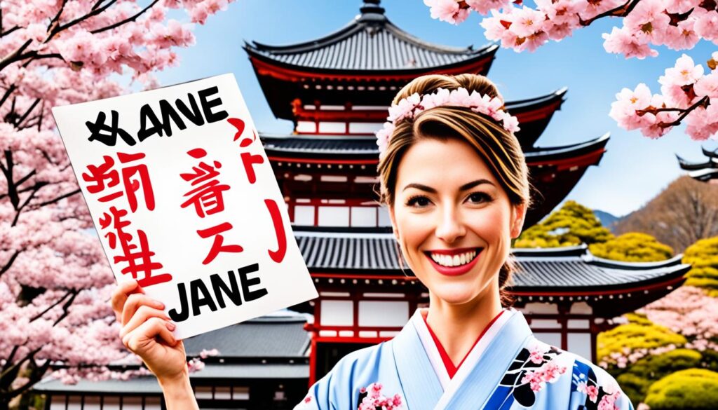 How to say Jane in Japanese?